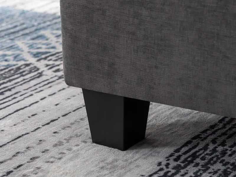 Paxton Chenille Modular Sofa Dark Grey 5+1