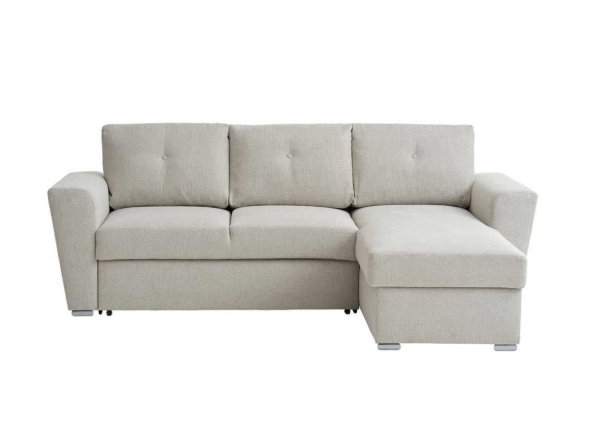 Nevia Sectional Sofa Bed Linen Light Grey