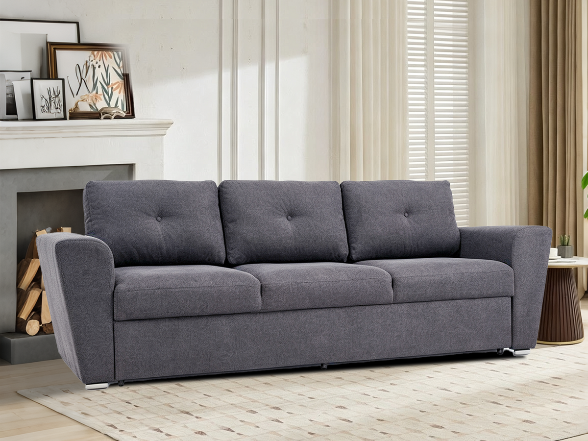 Romilly Sofa Bed Linen Dark Grey