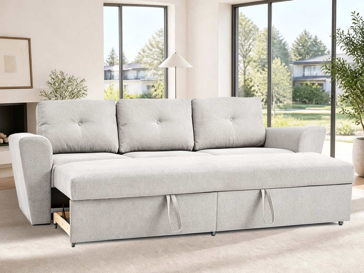 Romilly Sofa Bed Linen Light Grey