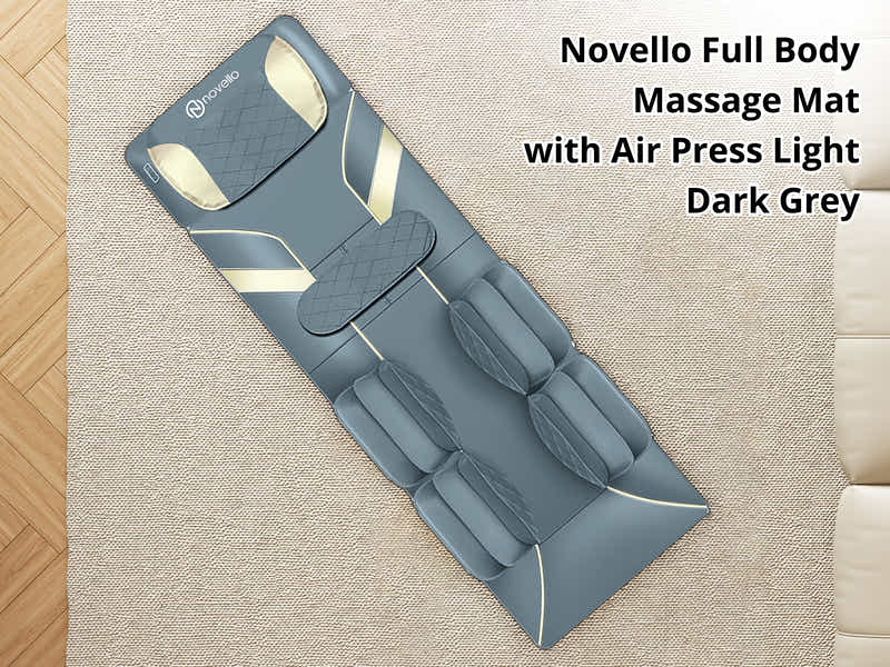 DS Novello Full Body Massage Mat with Air Press Dark Grey