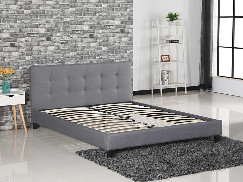 Pierre Bed Frame Grey - Queen