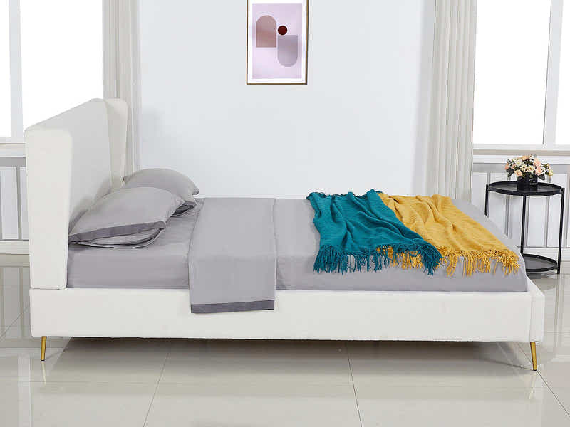 Santos Boucle Bed Frame - Double