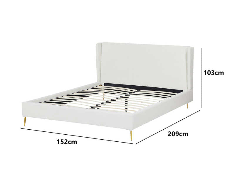 Santos Boucle Bed Frame - Double