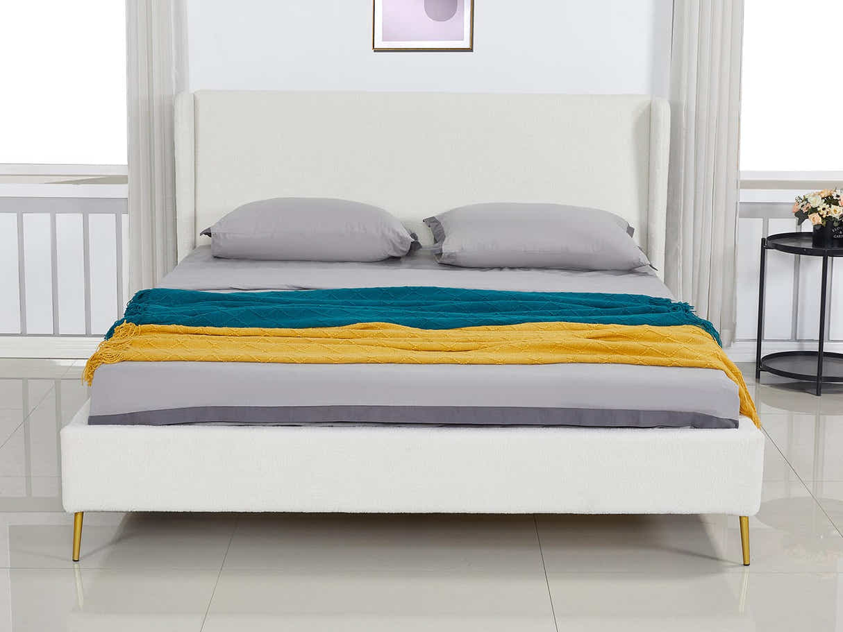 Santos Boucle Bed Frame - Queen