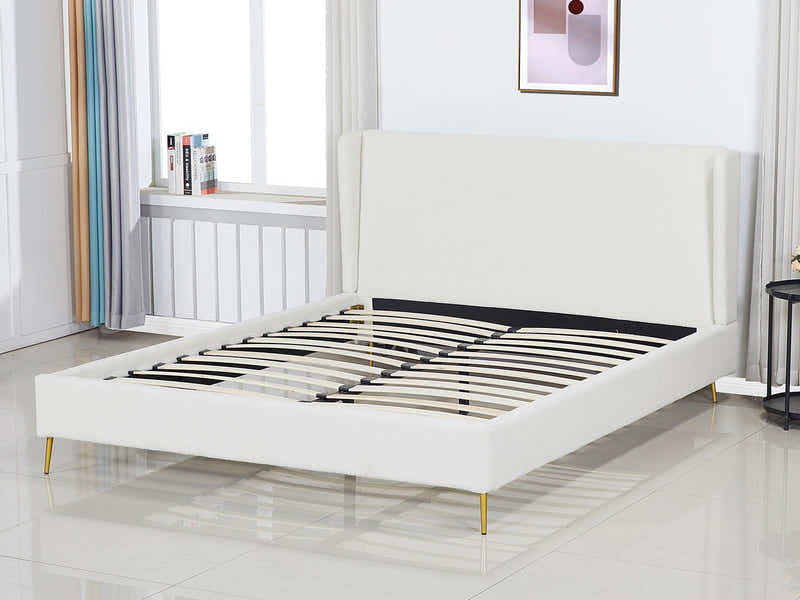Santos Boucle Bed Frame - Queen