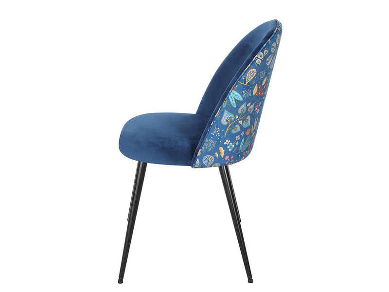 Lavina Velvet Dining Chair Blue - Set of 4