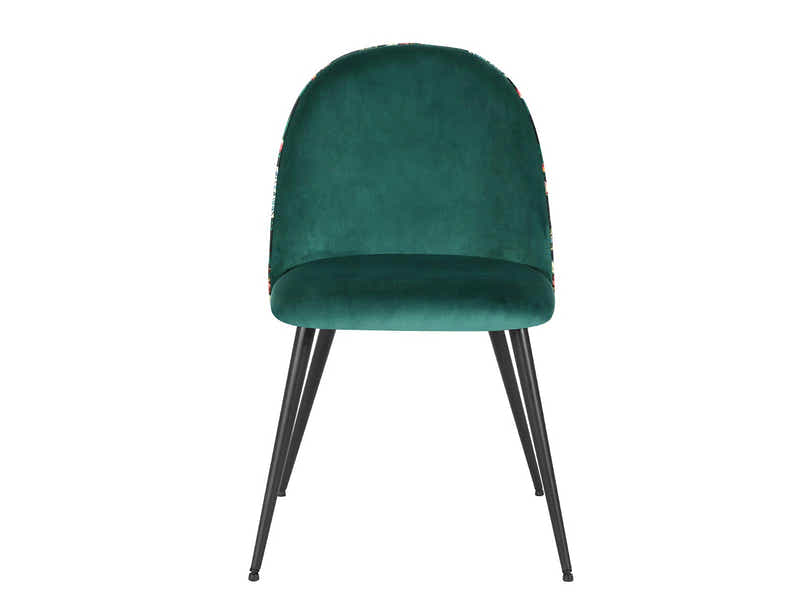Lavina Velvet Dining Chair Green - Set of 4