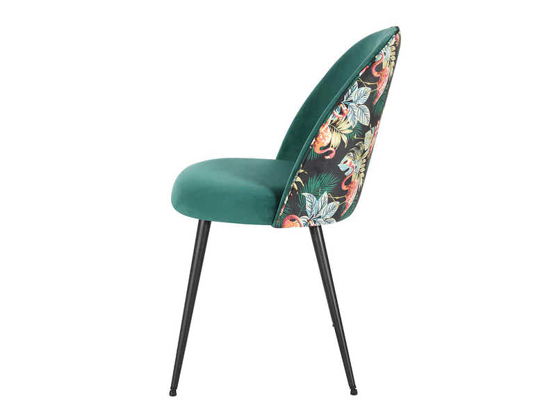 Lavina Velvet Dining Chair Green - Set of 4
