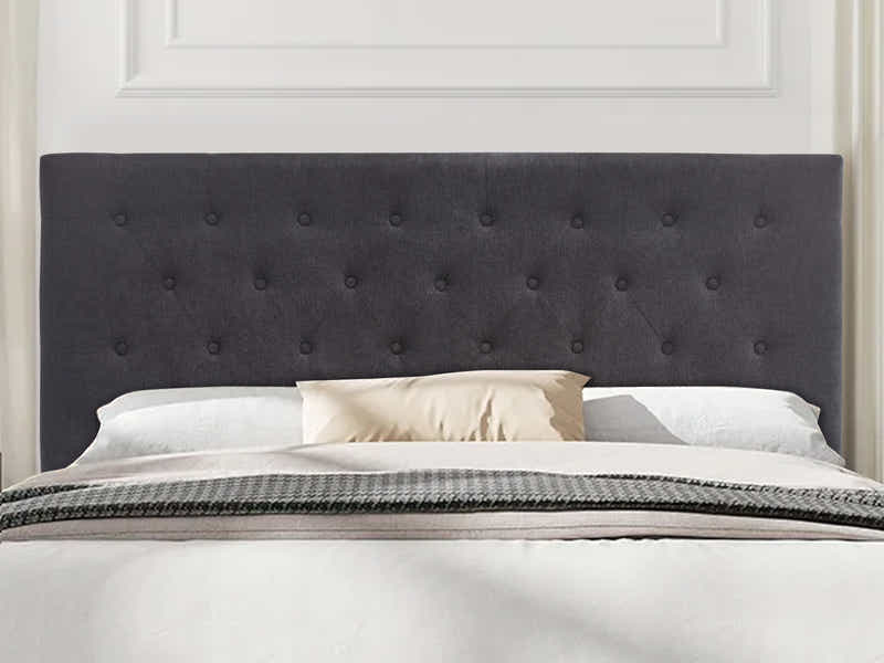 Rakel Headboard King Linen Black