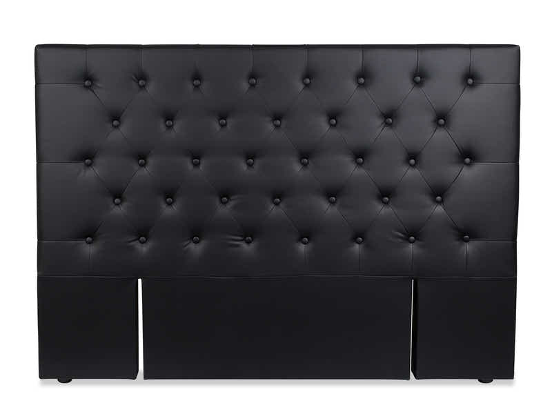Raisa PU Headboard Black - King