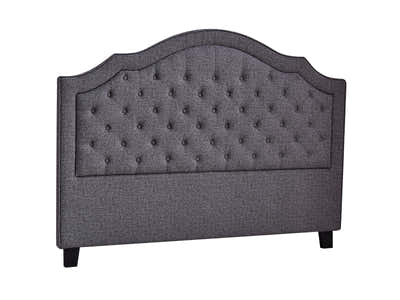 Palmas Headboard Queen Linen Grey