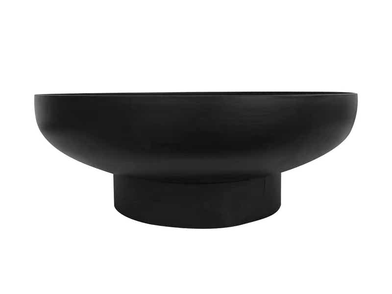 Steel Fire Pit Bowl with Black Finish - 70cm x 26cm