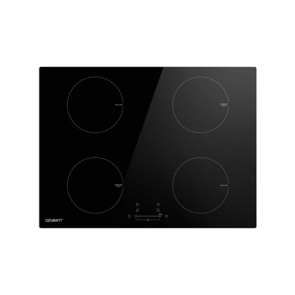 DS NA Electric Induction Cooktop 70cm Ceramic 4 Zones Stove Cook Top 7000W