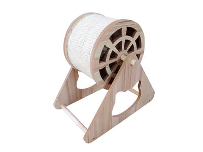 Wooden Cat Scratching Wheel