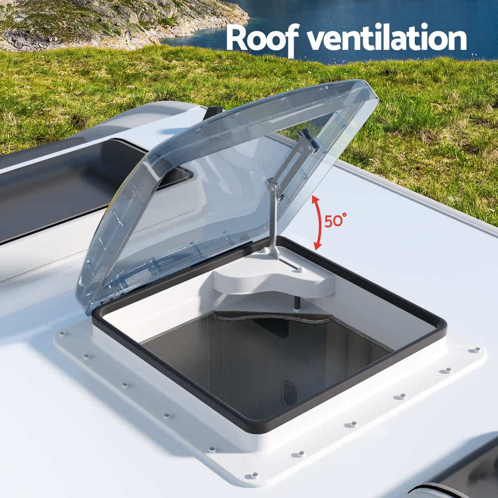 Caravan Roof Vent Air Exhaust Hatch RV Motorhome Camper White
