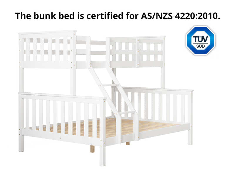 New Chico Triple Bunk Bed - White