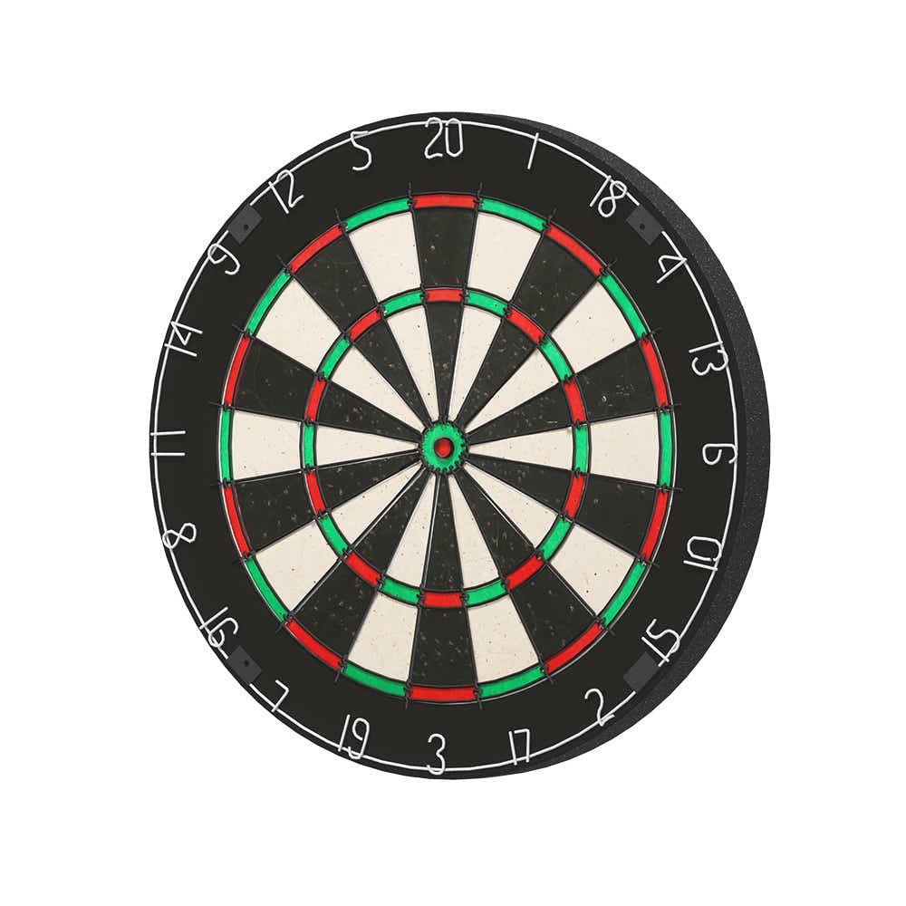 DS NA 18" Dartboard Dart Board with Steel Darts Competition Party Game