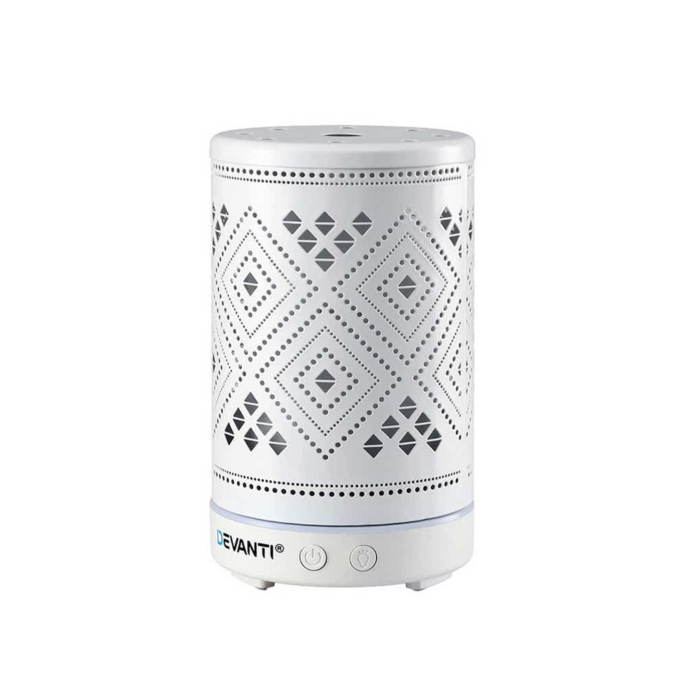 DS NA Devanti Ultrasonic Aroma Diffuser Aromatherapy 100ml LED Lights
