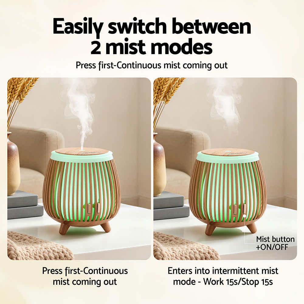 DS NA Devanti Ultrasonic Aroma Diffuser Aromatherapy 140ml LED Lights