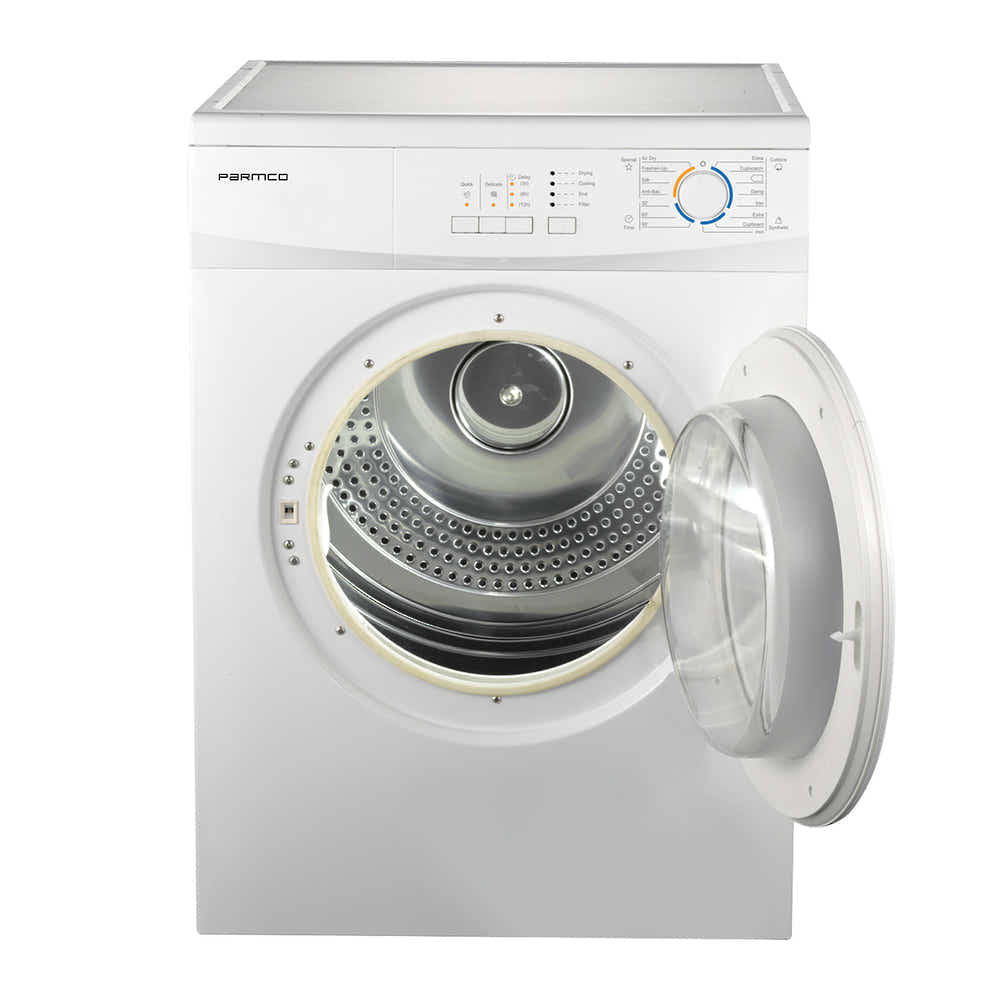 T Parmco DRYER 7KG WHITE AIR VENTED