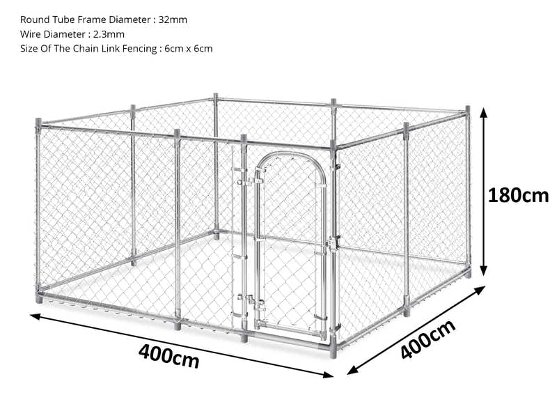 Dog Run - 4m x 4m x 1.8m