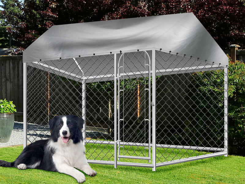 Dog Run with Roof - 2.3m x 2.3m x 1.7m
