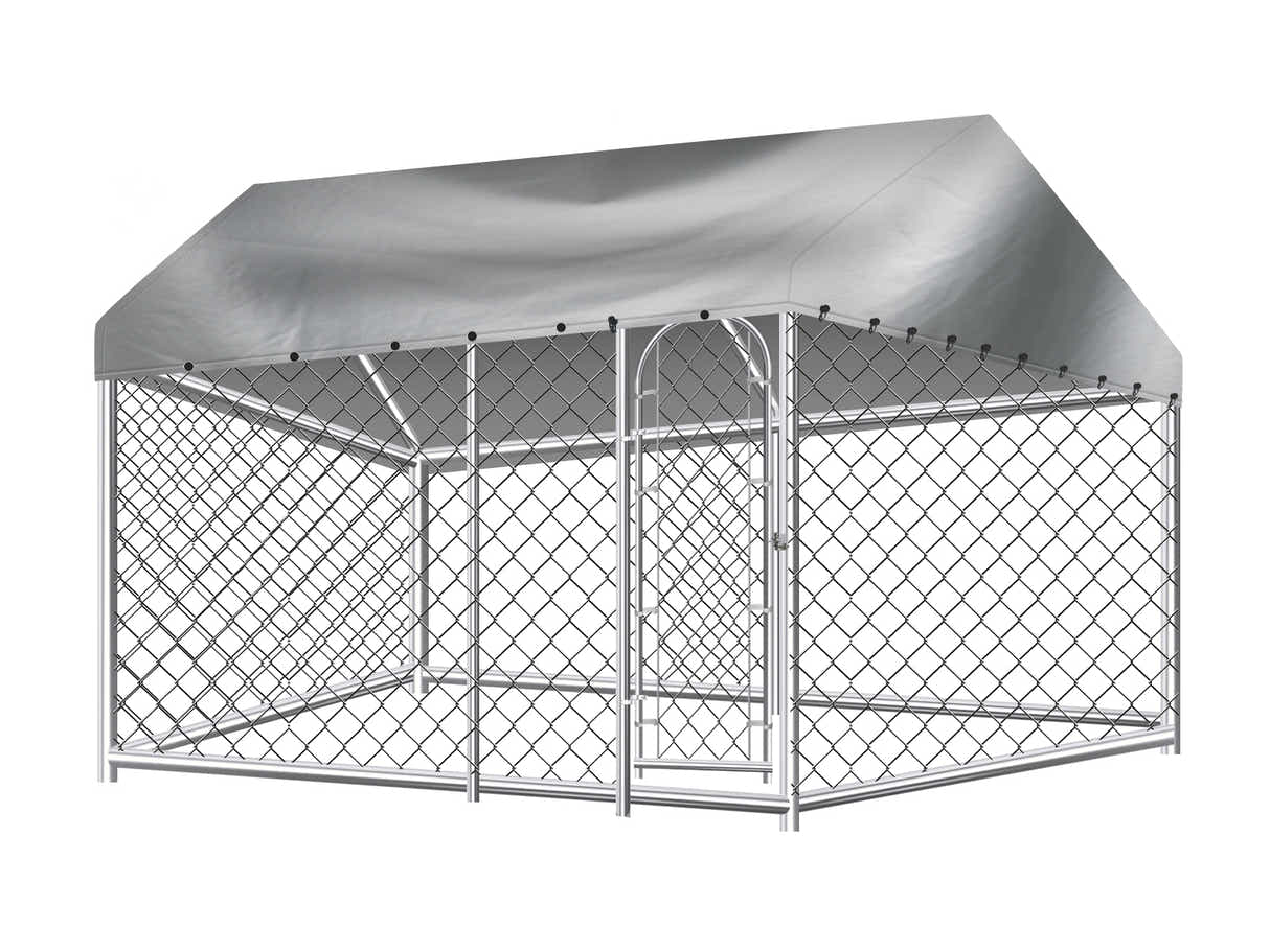 Dog Run with Roof - 4m x 2.3m x 2.3m