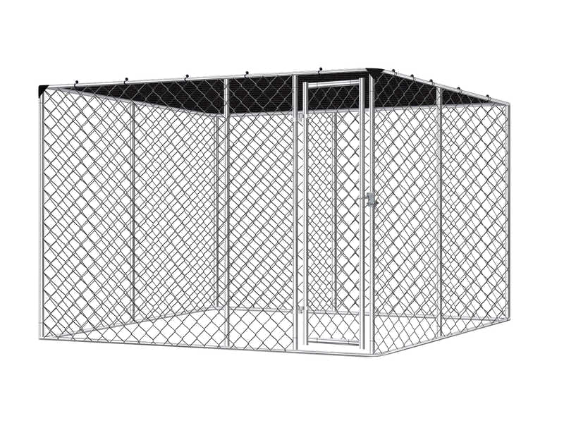 DS Dog run D with shade sail 4x4x1.8m