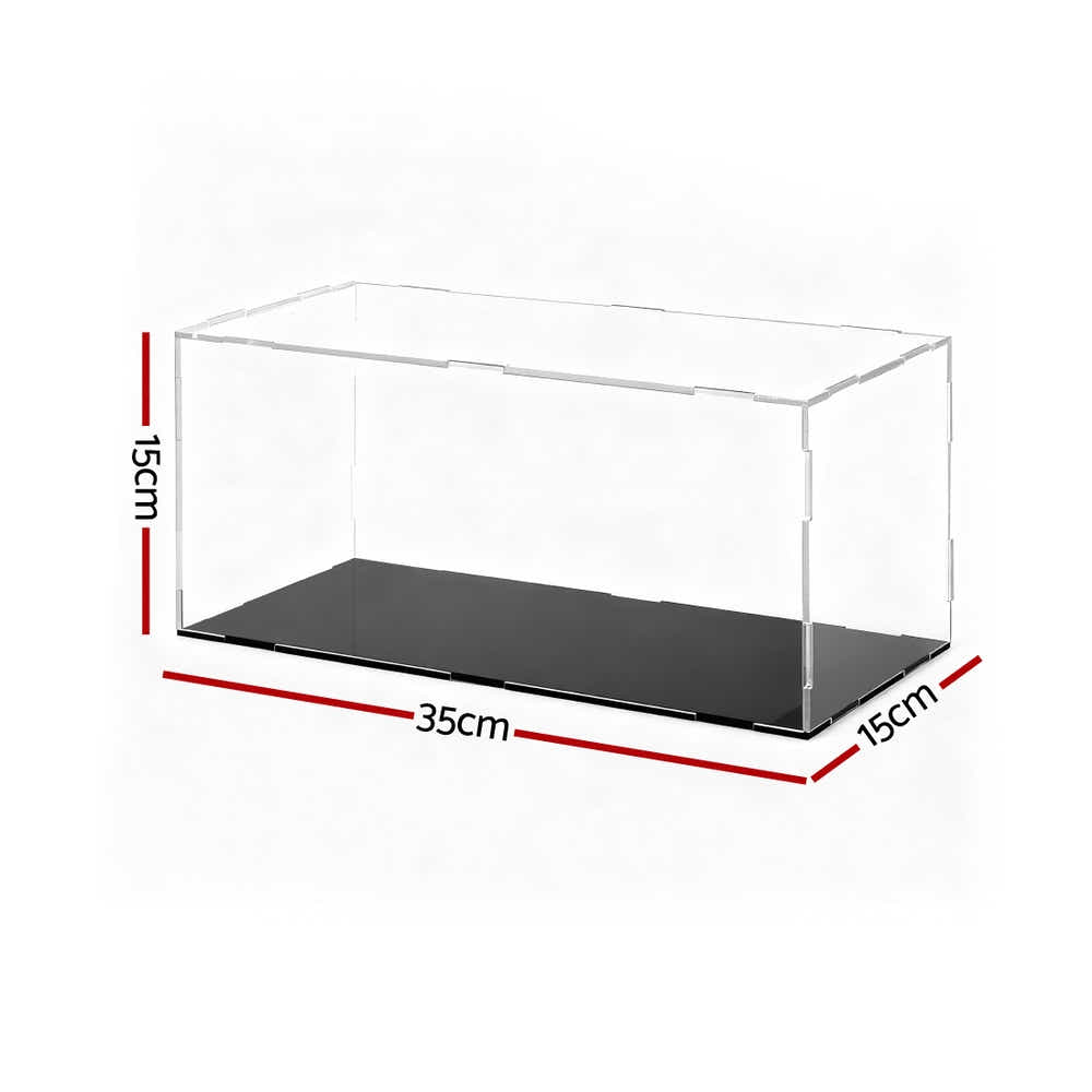 DS NA Artiss Clear Display Case Dustproof Protection Box For Car Toys 15CM