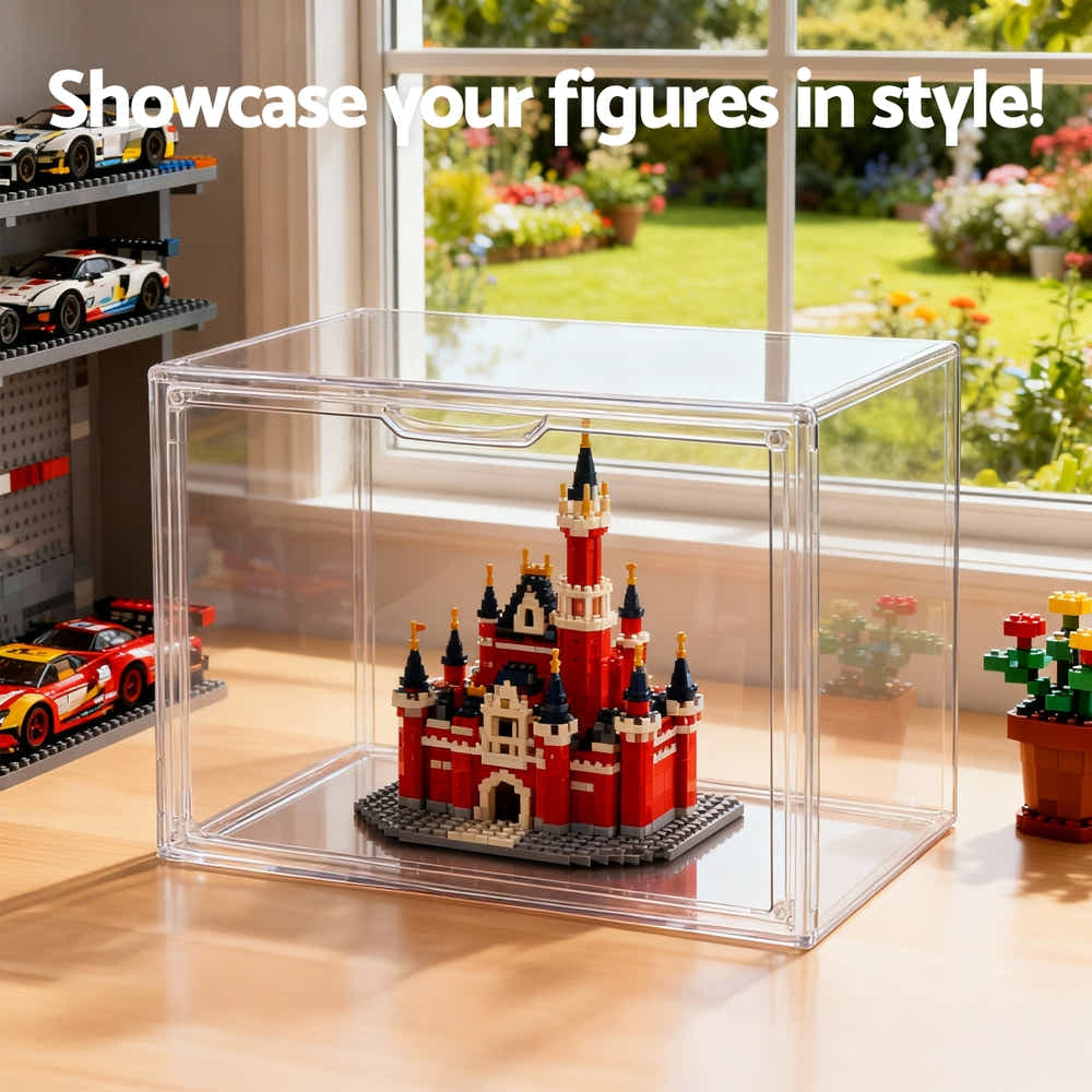 DS NA Artiss Clear Acrylic Display Case Dustproof Protection Box For Toys 27CM