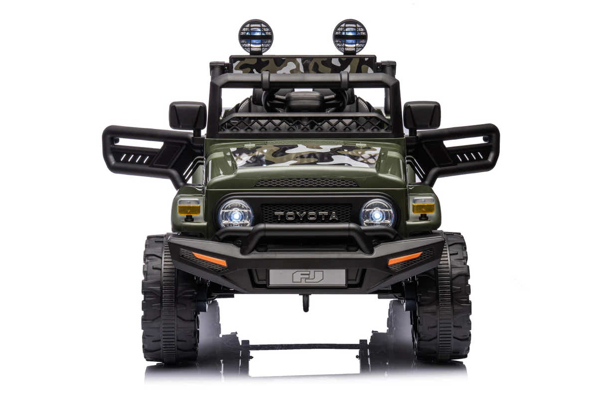 Kids Ride On Car License Toyota FJ Cruiser - Army Green