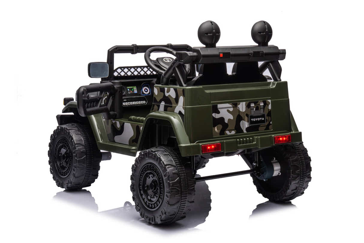 Kids Ride On Car License Toyota FJ Cruiser - Army Green