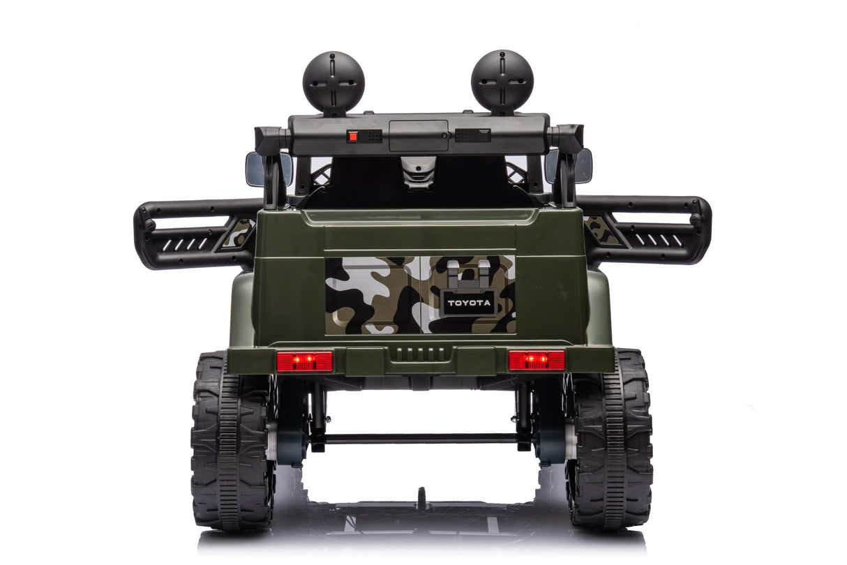 Kids Ride On Car License Toyota FJ Cruiser - Army Green