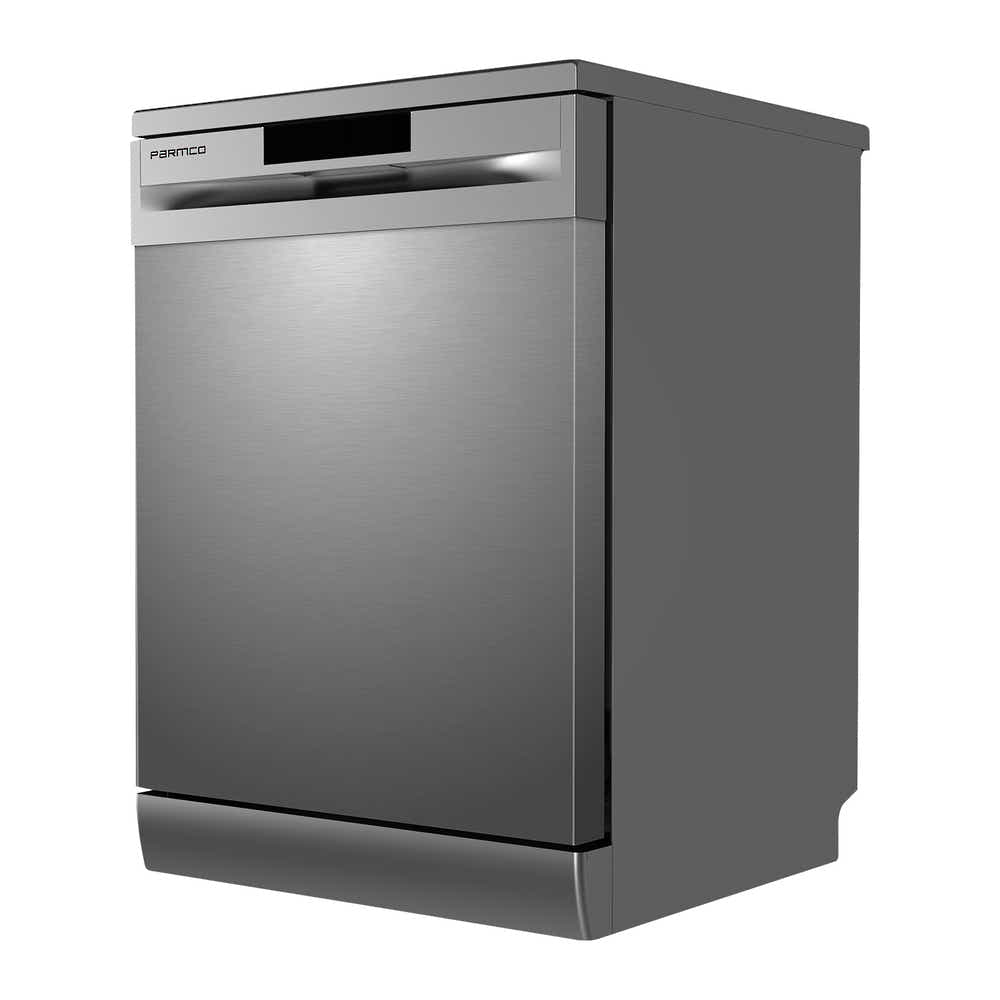 T Parmco 600mm Stainless Steel Freestanding Dishwasher, LED Display