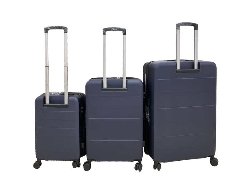 Luggage Set 3pcs front open blue