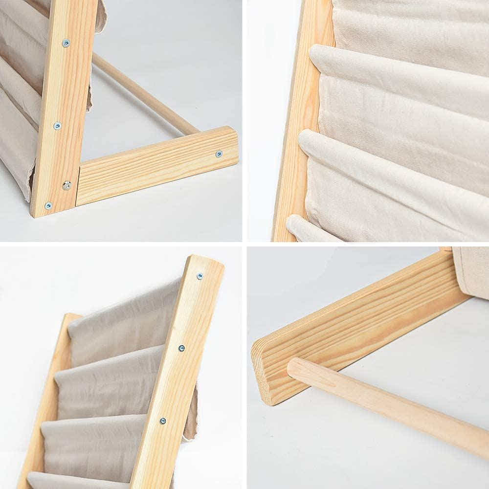 DS BS 6 Tier Wooden Kids Book Rack Organizer