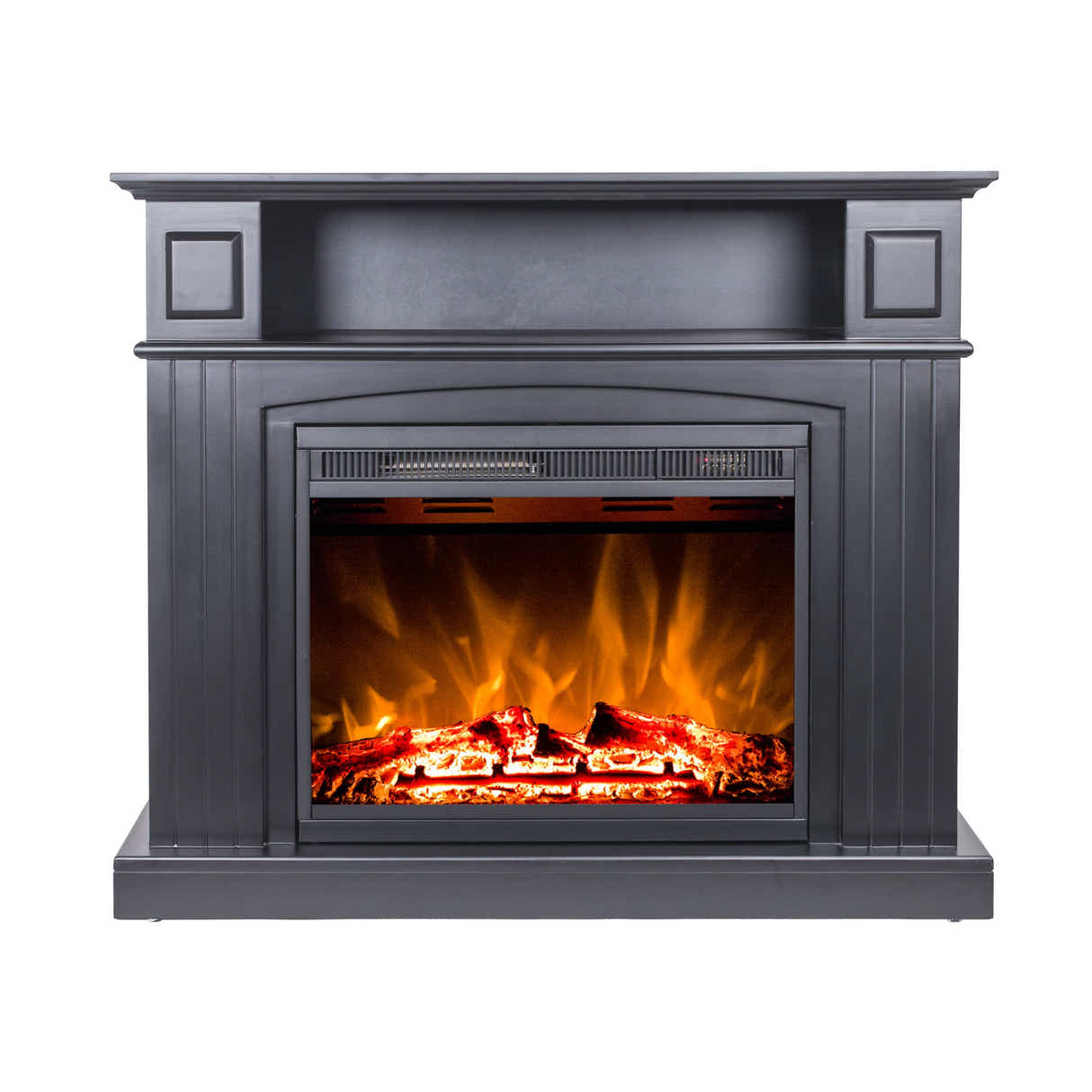 Mantel Electric Fireplace Suite - Black