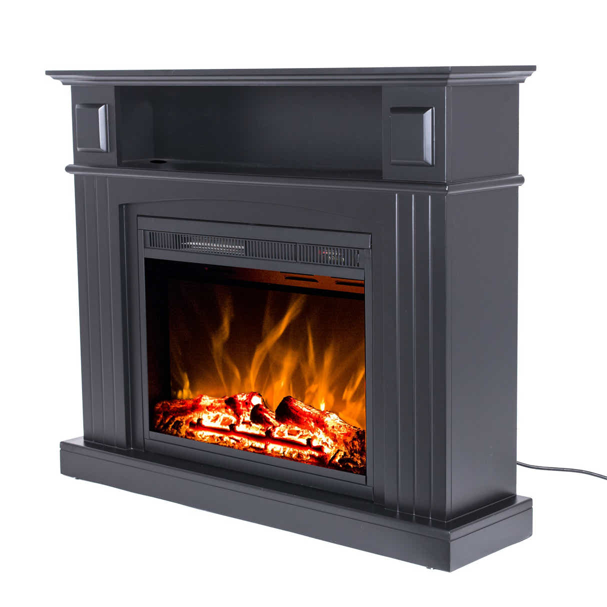 Mantel Electric Fireplace Suite - Black
