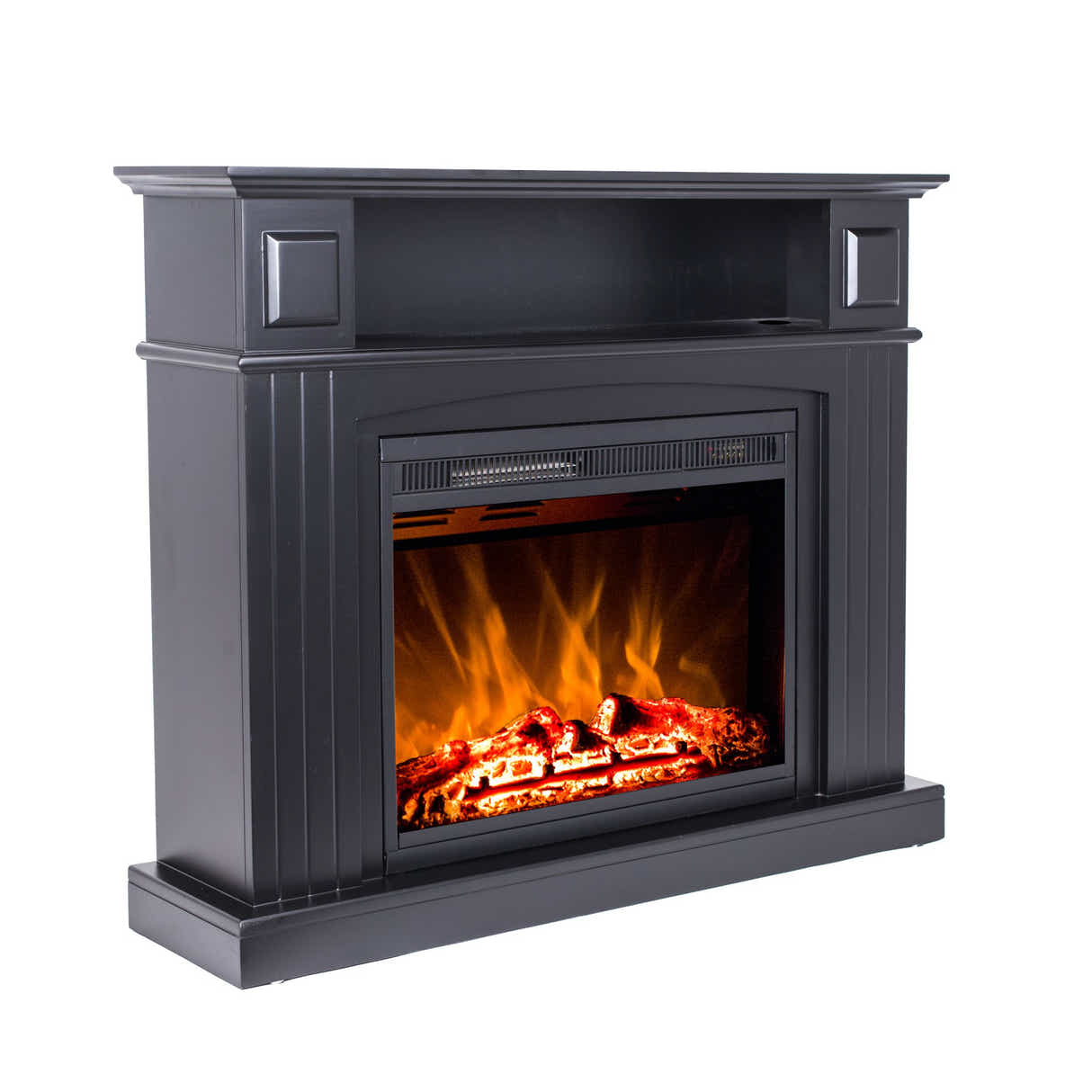 Mantel Electric Fireplace Suite - Black