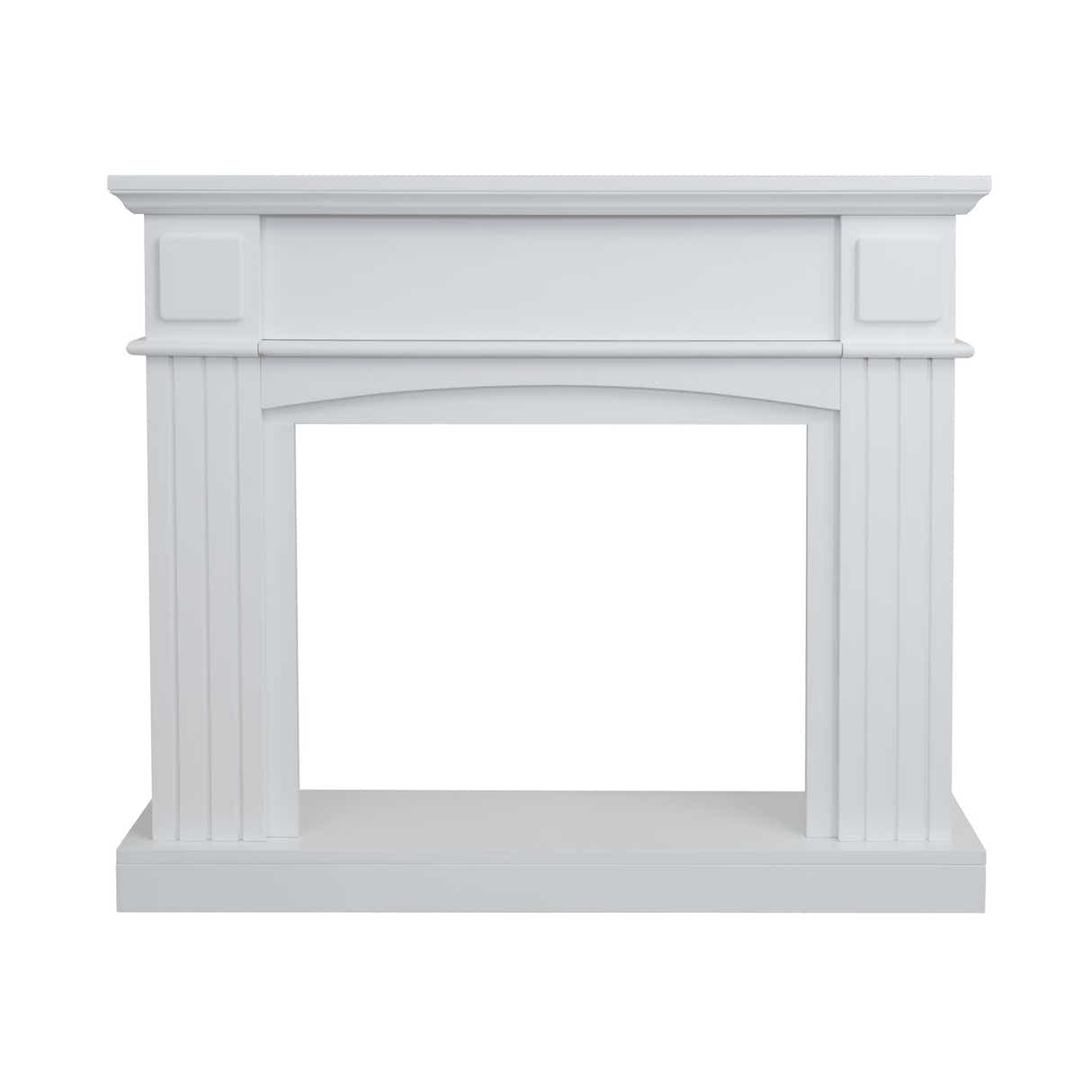 Electric Fireplace Suite White Mantel