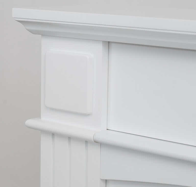 Electric Fireplace Suite White Mantel