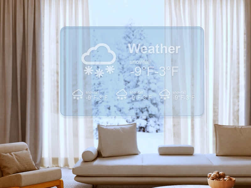 60" Three-Sided Viewing Electric Fireplace - Wall Mount/Recessed