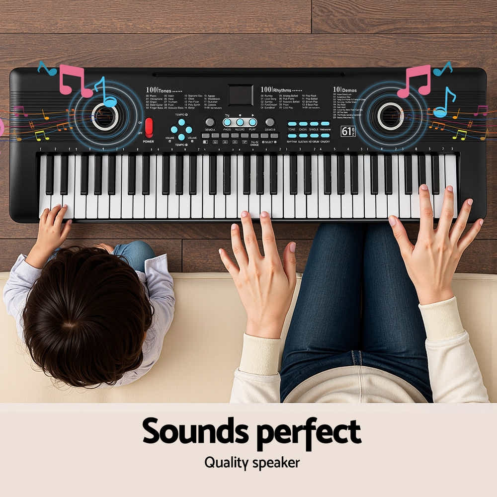 DS NA Alpha 61-Key Digital Piano Keyboard Electric Kids Gift Black