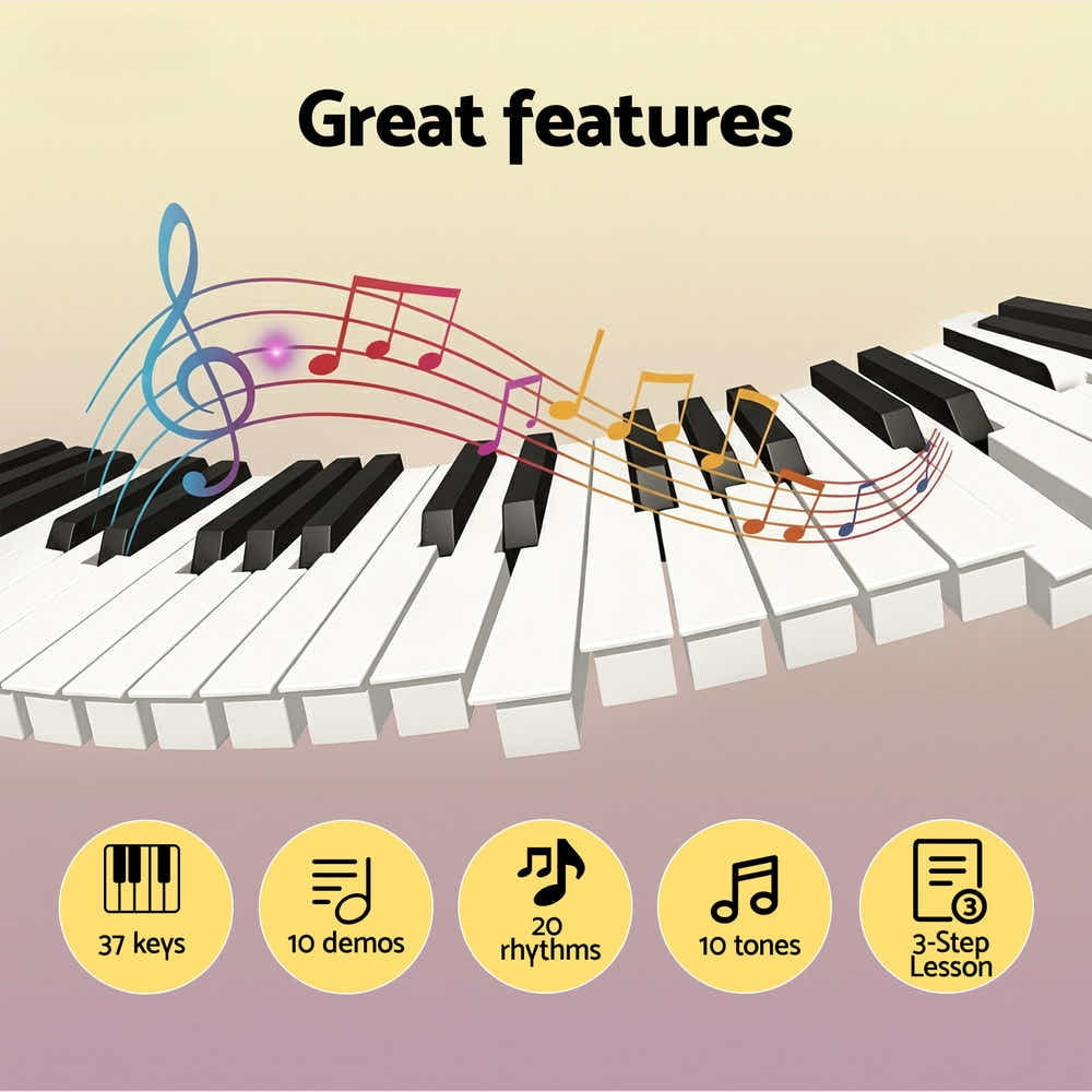 DS NA Alpha 37-Key Digital Piano Keyboard for Kids Beginners Electronic
