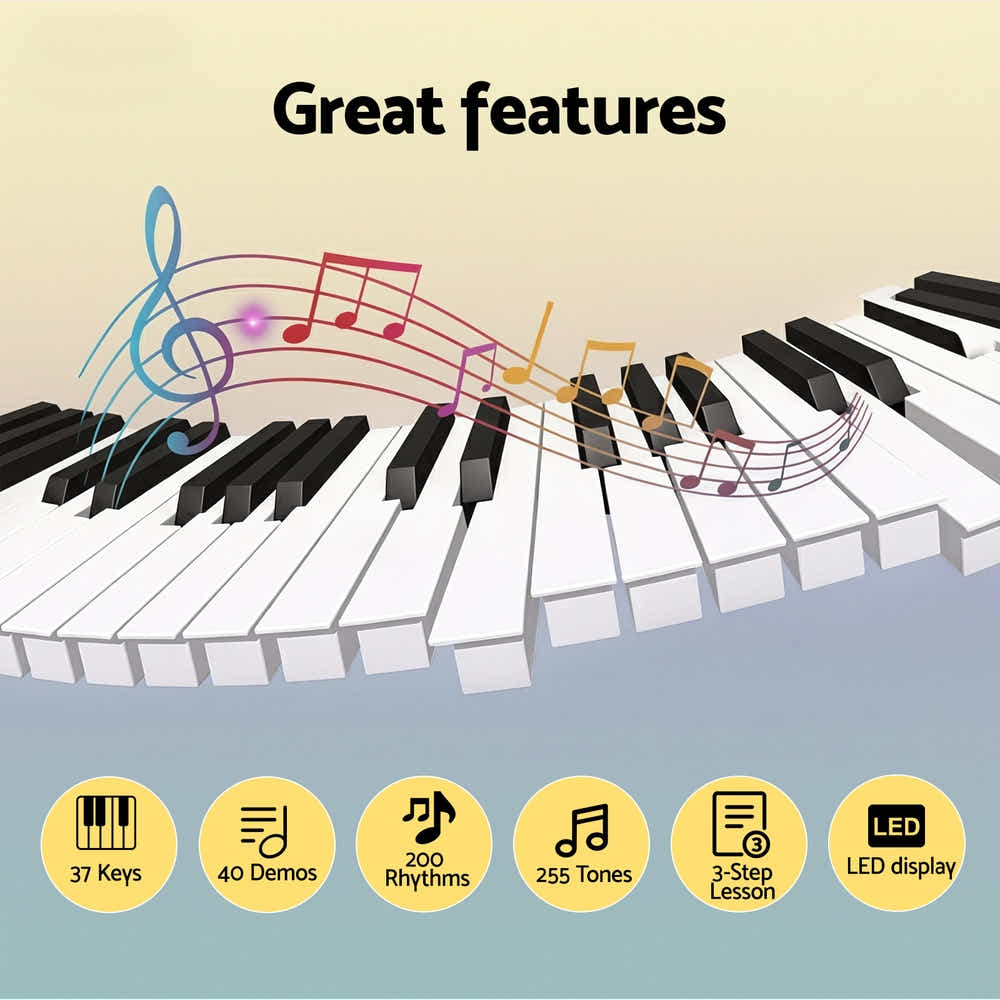 DS NA Alpha 37-Key Digital Piano Keyboard Electric Black