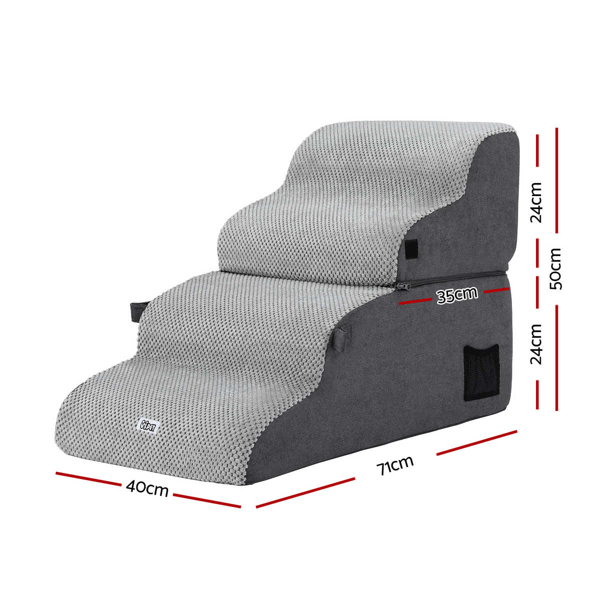 DS NA i.Pet Dog Stairs and Bed 2-in-1 Sofa Car Foam Non-Slip Washable Pet Stairs