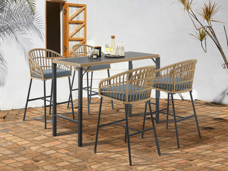 5pc Naturlig Outdoor Bar Set