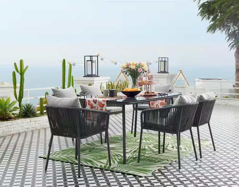 Nastro Outdoor Dining Set Aluminium frame