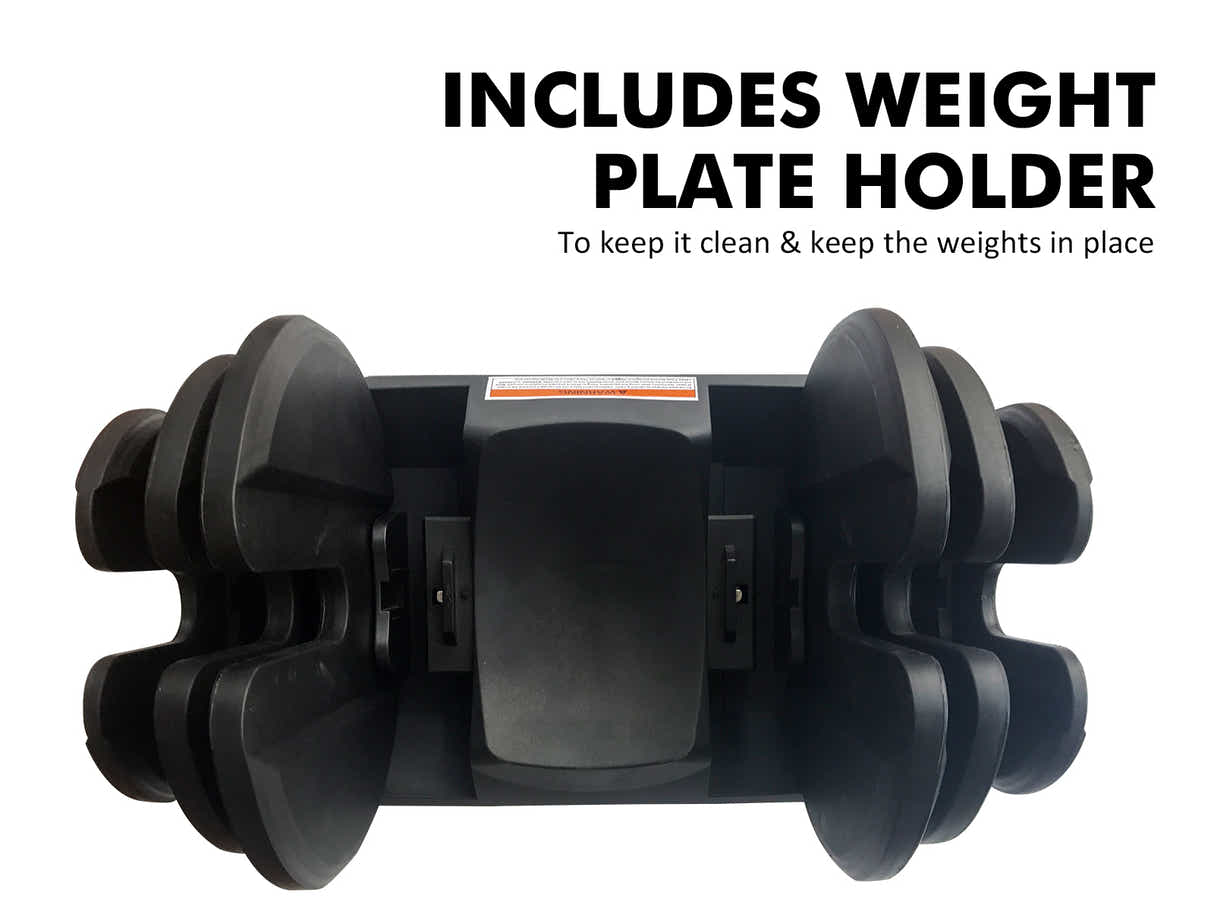 Adjustable Dumbbell Set Black - 40 kg (Set of 2)